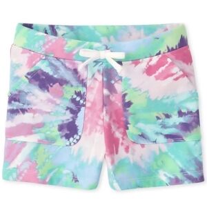 TCP - Girls Tie-Dye French Terry Shorts - Lilac Sage - Size XL-14